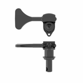 Hipshot NEW Hipshot USA HB6 3/8" Ultralite® Bass Y Key 4 in Line TREBLE SIDE - BLACK