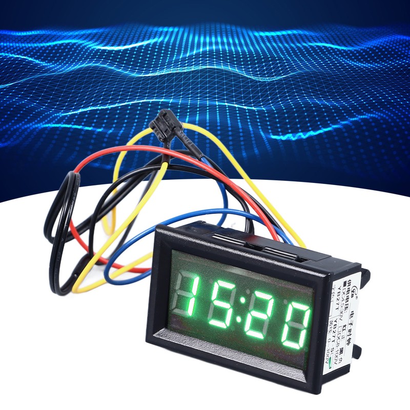 Car Smart Digital Thermometer 3 in 1 Nightlight LED Digital