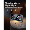 Mesqool Digital Alarm Clock, Dynamic RGB Colour Changing Clock, RGB