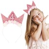 HXLJHALG Baby Girls 4th Birthday Party Headband, Princess Girls Forth Birthday Crown