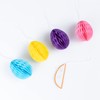 evelay 8 Pack Honeycomb Paper Easter Egg Hanging Decorations Party