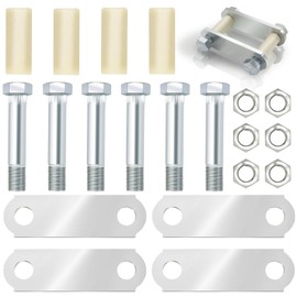 Trailer Shackle Kit 3-1/8" Trailer Shackle Straps 312 Tandem Trailer Axle Kit with Trailer Shackle Bolts for Double Eye Spring (3,500 lbs-7,200 lbs Axles)