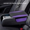 Car Improved Armrest Cover, Microfibre Leather Car Armrest Cover with