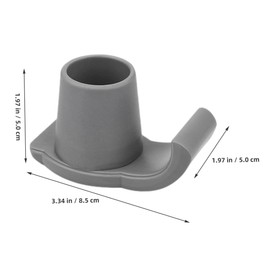 OHPHCALL Walker Ski Guide Attachments Senior Walker Accessories Ski Glides for Safety Stability Grey