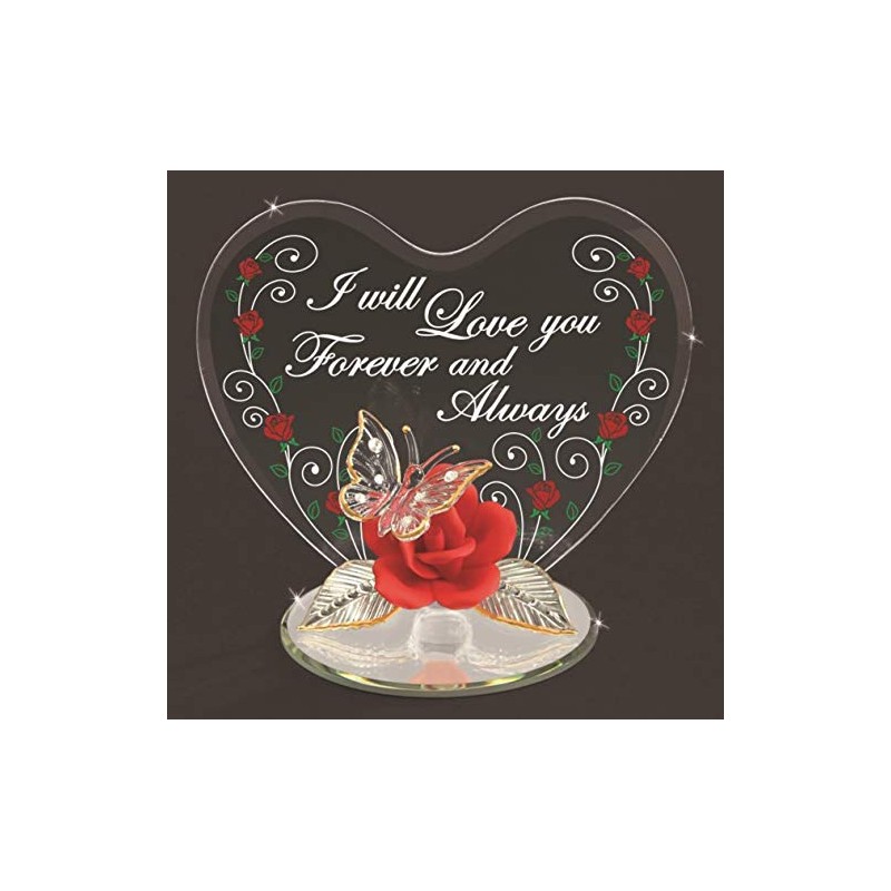 Glass Baron ~ Butterfly I Love You Always Figurine for