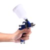 Blue Gravity Feed HVLP Mini Air Paint Spray Gun Low