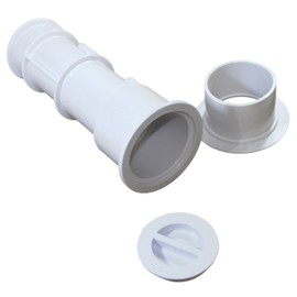 AQUASTAR US101 7.5" Umbrella Stands with Sleeve and Center Cap - White