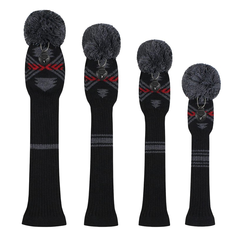 4 Pack Golf Head Covers (460CC) Fairways Hybrid, UT. Soft