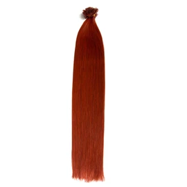 100 x 1 g x 45 cm Indian Remy Human Hair Weave 100% Human Hair U-tip Extensions Extensions/with Accessories copper