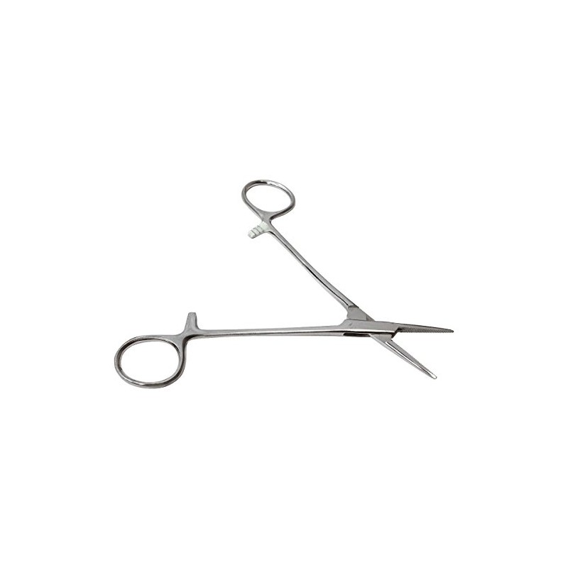 HTS 161S5 5" Straight Stainless Steel Locking Hemostat