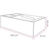 Art & Home Caja para pañuelos Desechables con Organizador HB-5892