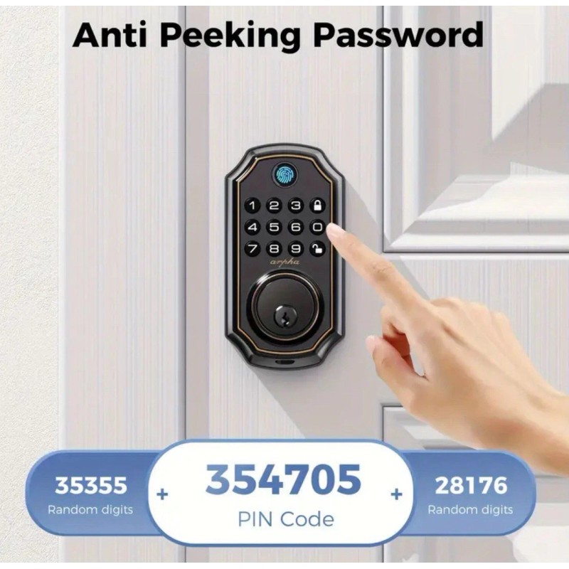 arpha LLAVÍN INTELIGENTE CON ENTRADA HUELLAS DACTILARES Y CÓDIGOS RECOMENDADO