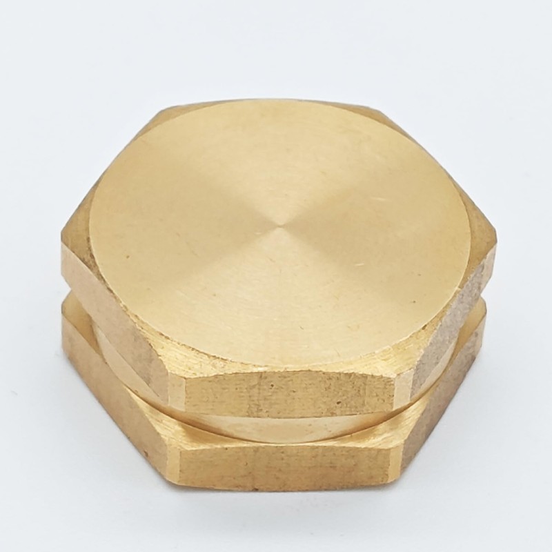 Kabter Brass Garden Hose Thread End Caps with Washers, 3/4"