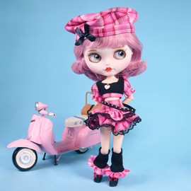 ICY Fortune Days Doll Clothes, Suitable for 1/6 cm Tall Doll Dress Accessories, Blythe Obitsu and Licca Clothes Pullip Doll 6+ (BL10701)