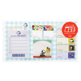 Sunstar Stationery Snoopy Delicious Food Market, Sticky Stand, Light Blue, S2834600
