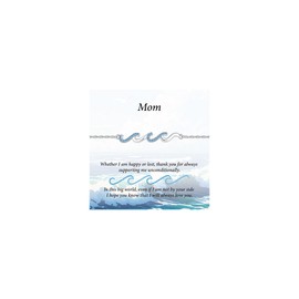 Ailetop Gifts for Mom Birthday, Mom Birthday Gifts Ideas | Mothers Day Gifts for Mom from Daughter & Son Wave Bracelet for Women Birthday Presents for Mom Christmas Mom Gifts | Mama Gifts