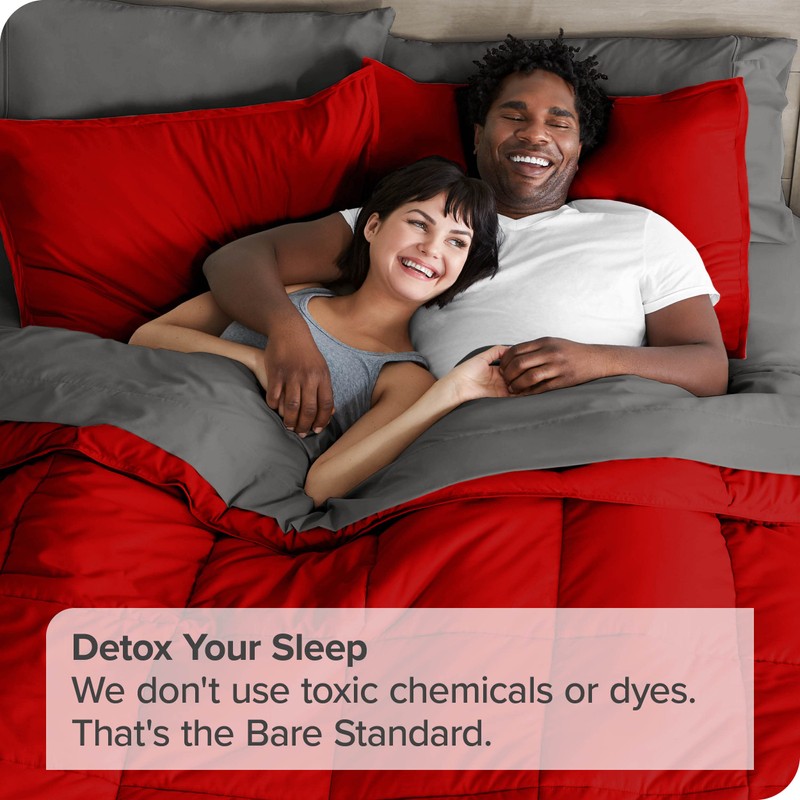 Bare Home Bed-in-A-Bag 7 Piece Comforter & Sheet Set -
