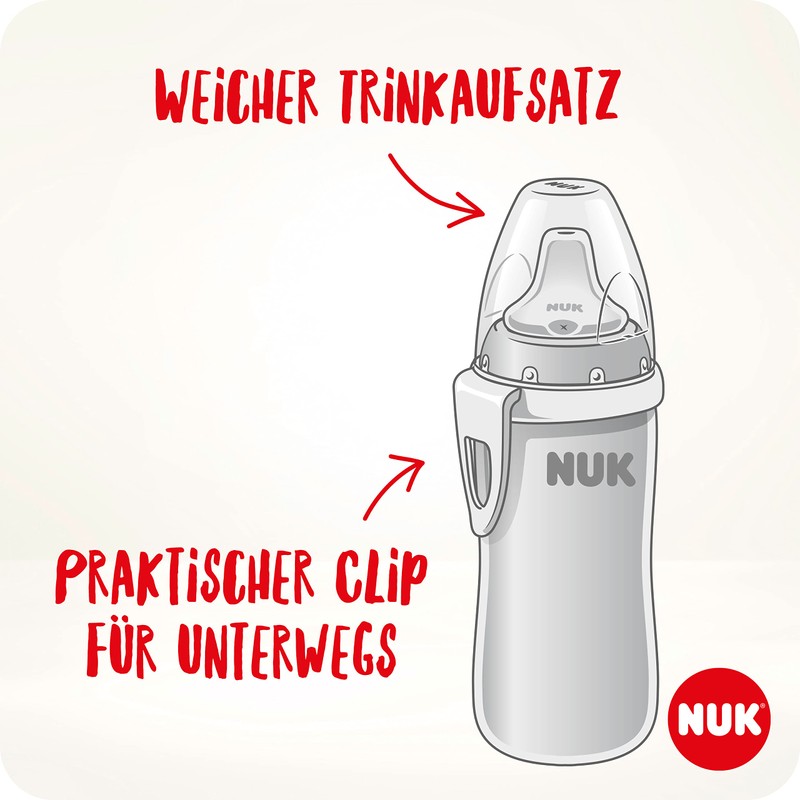 NUK Active Cup Drinking Cup 12+ Months, Leak-Proof Drinking Spout