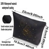 BWWKTOP Crow Cosmetic Makeup Bag Book Lover Gift Crows Zipper