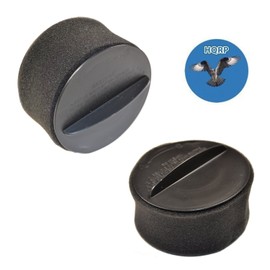 HQRP 2-Pack Inner & Outer Circular Filter Set compatible with Bissell 1240, 12401, 1240R, 12406, 1240U, 1240V, 1240W PowerForce Helix Bagless Upright Vacuum plus HQRP Coaster