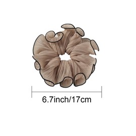 Petunny 4Pcs Big Hair Scrunchies Chiffon Extra Large Scrunchies Elastic Bands Ponytail Holder for Women Girls