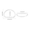Hopbucan 10 Pieces Transparent D Shape Hand Bag Money Evil