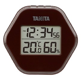 Tanita TT-573-BR Digital Thermometer Hygrometer Brown Digital Thermometer Hygrometer