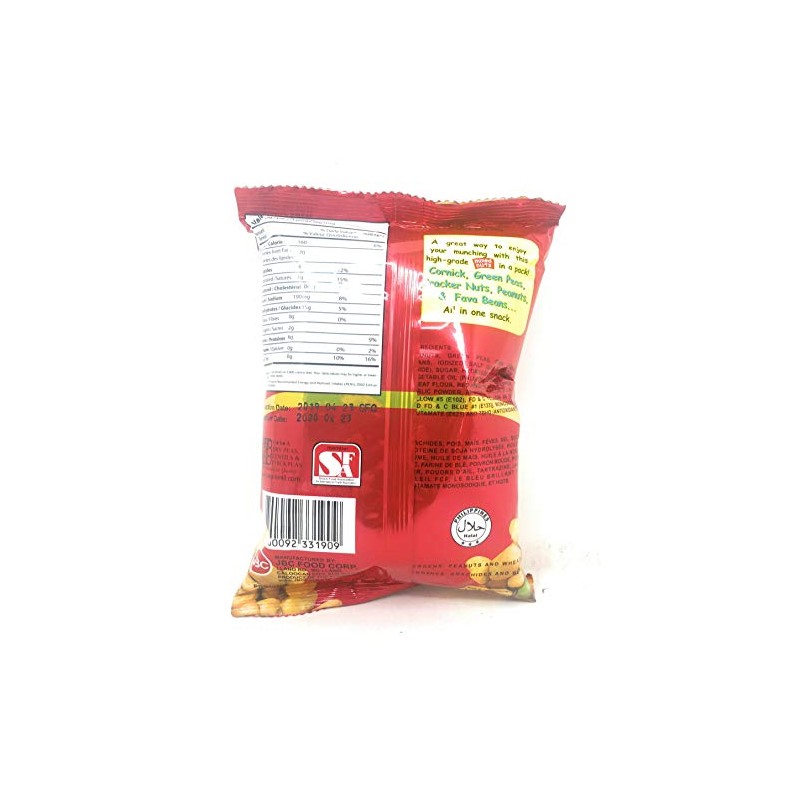 Ding Dong Cornick, Green Peas, Crackers Nuts, Peanuts, and Fava