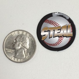 Baseball Award Decals Baseball Reward Stickers 100 Baseball Decals Baseball Awards (Steal) HDABB02