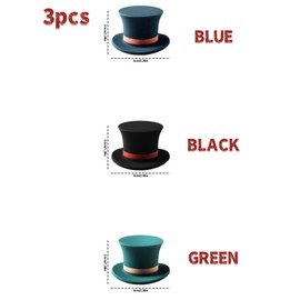bepisof3 Pcs Silicone Magic Hat Wine Bottle Stopper - Fun and Cute Wine Stoppers for Wine Bottles, Reusable Wine Toppers, Perfect Gifts for Friends, Family, and Parties