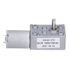 Turbo Worm Gear Motor, Worm Gear Motor, Turbo Gearbox, Turbine Reducing Shaft Equipment, 260rpm, DC12V JSX40-370, Fan Motors