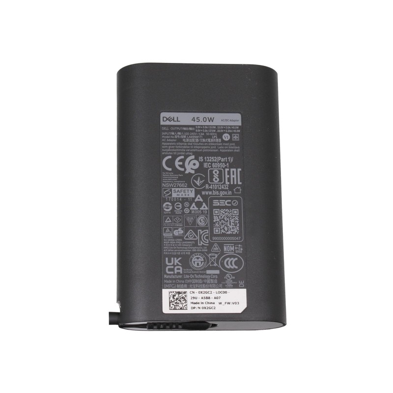 Dell 2N7CD Original USB-C Netzteil 45,0 Watt für Latitude 12