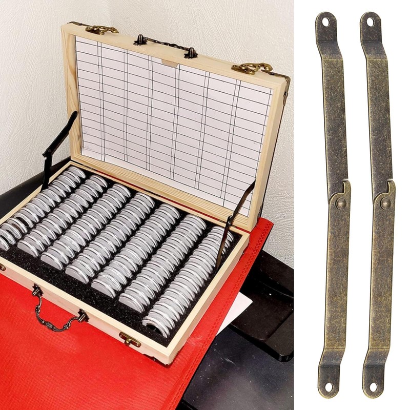 ECSiNG 20pcs Box Lid Support Hinge Retro Support Hinge Foldable