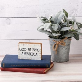 Primitives by Kathy God Bless America Home Décor Sign