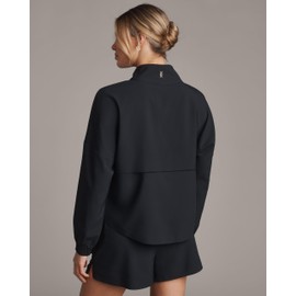 Rhone Women's Mirage Anorak Jacket (Black, Medium)