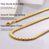 Gold Necklace Mens Chains 20inch Stainless Steel Gold Chain For