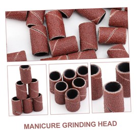 Minkissy 3sets Nail Tools Kit Grit Woodcarving Sanding Bands for Nail Drill (1/2'' Diameter) 100pcs*3