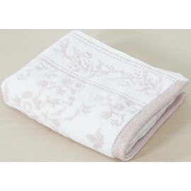 Uchino Enrich Life Eden Face Towel, Approx. 13.4 x 31.5 inches (34 x 80 cm), Pink 6108F354 P