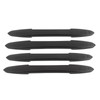 4PCS Bumper Guard Strip Carbon Fiber Pattern Textured 43cm Length