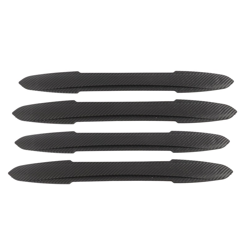 4PCS Bumper Guard Strip Carbon Fiber Pattern Textured 43cm Length