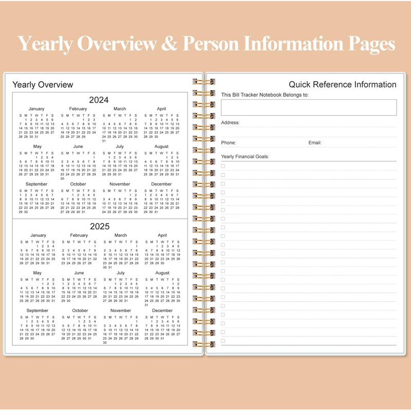 Bill Payment Tracker Notebook - Monthly Bill Organizer & Planner