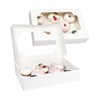 Gcardist Auto-pop Up White 30.5x20.3x6.4cm 6Pcs Cookie Box with Window