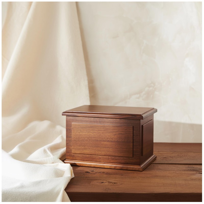 Aspen Studio Walnut Wooden Urn Wooden Urn for Cremation Handcrafted