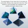 Blue Onyx Pyramid Crystal Healing Stones - 1" Great Pyramid