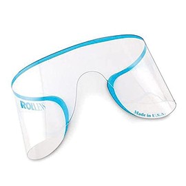 Rollens Roll-up Disposable Dental Eye Shield Safety Glasses | One-Size Fits All, Lightweight, Easy to Use Protection | Diamond Clear | Pack of 25