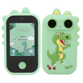 Kids Camera Digital Camera for 3-8 Years Old Girls Boys 1080P Touch Screen Music Player Puzzle Game Kids Phone with Selfie Camera (Green)
