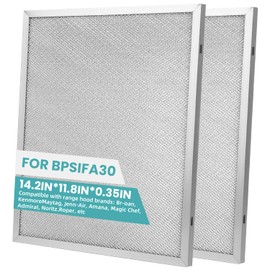 2 Pcs BPS1FA30 Range Hood Grease Filter, 11-3/4" x 14-1/4" x 3/8" Aluminum Grease Filter for Allure, Fit for Broan QS1 30" NuTone WS1 QS2, Replaces 99010299, 99010305D, AP3378953, BPS2FA30, S99010305