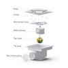 TWSOUL Bathroom Exhaust Fan, 8 inch Silent Bathroom Ceiling Ventilation