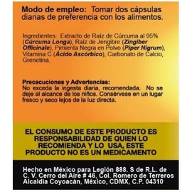 Naturelab Suplemento Antiinflamatorio con Cúrcuma | 120 Cápsulas | Fórmula Natural para Desinflamar | Apoyo Digestivo y Articular | Sin Sabor 