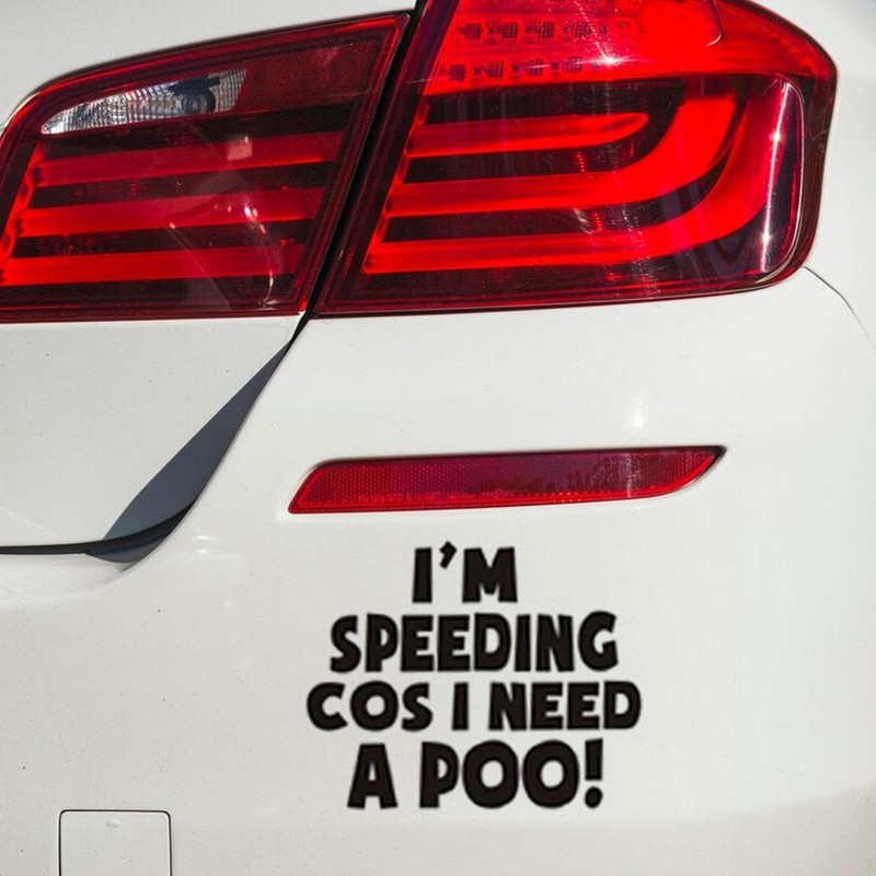 2 Pieces Of Creative Car Stickers, Letter Car Stickers, Funny